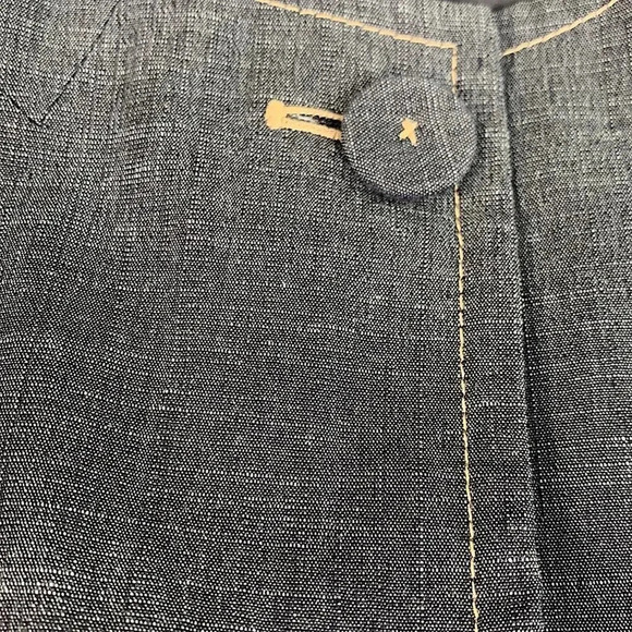 Rafaella Button Down 3/4 Sleeve Blazer Lightweight Jacket Size 8 Slate Blue - Picture 6 of 13